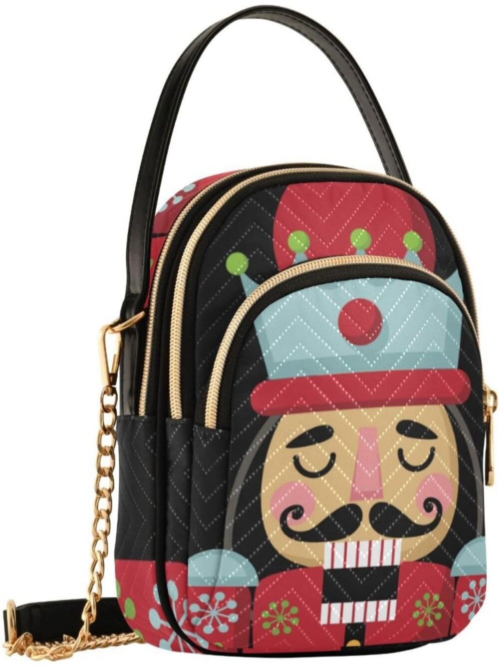 Women's Red Blue Cell Phone Purse Durable Small Travel Shoulder Crossbody Bag